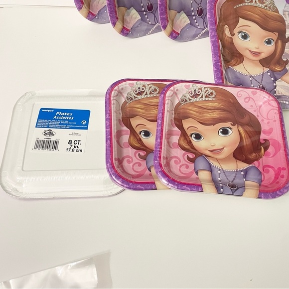 Sofia The First Birthday Party Supplies Plates Napkins Tablecover Princess - Picture 9 of 14